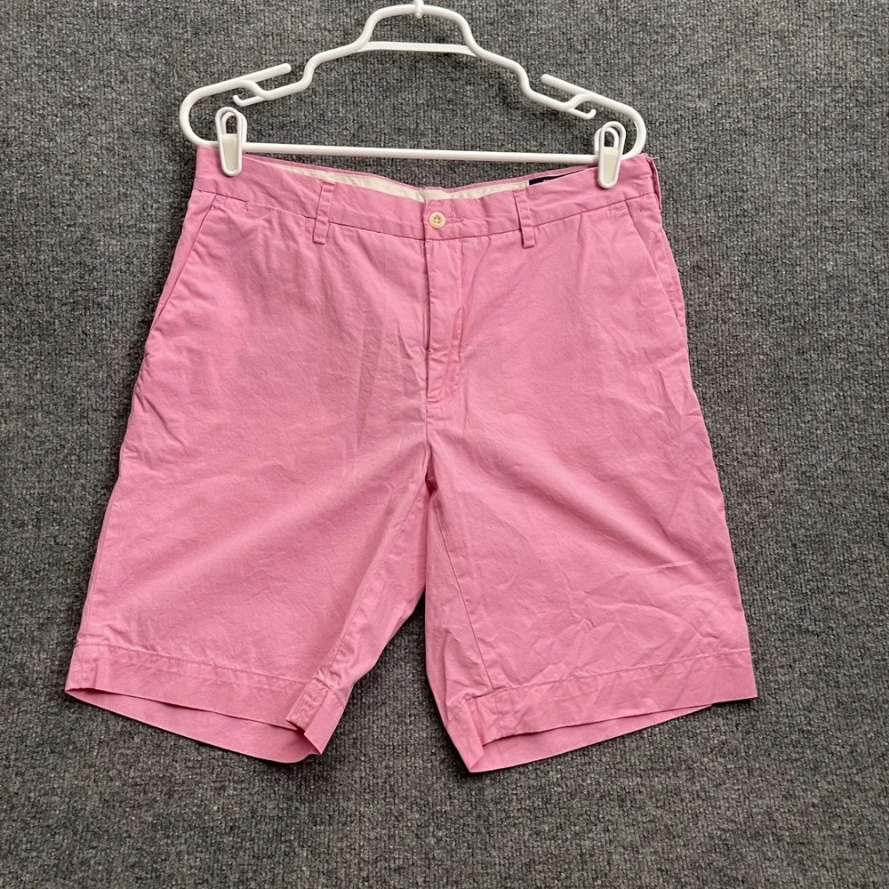 Polo Ralph Lauren Chino Shorts Mens Sz 33 Classic Fit Cotton Preppy Pink